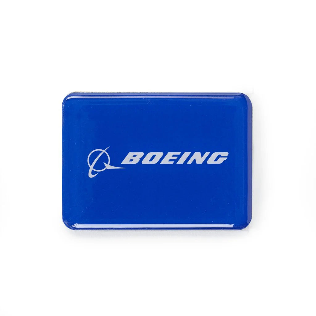 Boeing Rectangle Blue Magnet