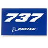 737 BLUE BOEING STICKER