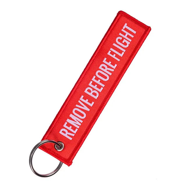 Remove Before Flight Keyring