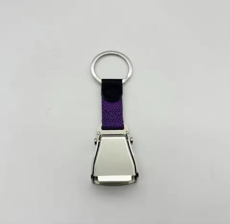 Detachable Mini Safety Seatbelt Plane Buckle Keychain