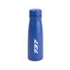 Blue water bottle with 737 printed on front.