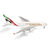 A model aeroplane of the Emirates A380 colours edition, the scale is 1:250.